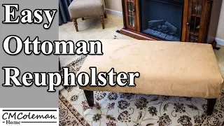 How to recover / reupholster an ottoman