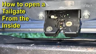 How to Manually Open the Tailgate Lock - Nissan Micra K12