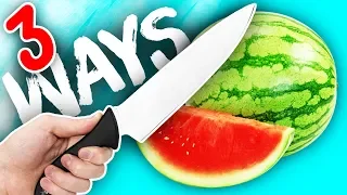 3 SIMPLE WAYS TO SLICE A WATERMELON