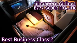 Singapore Airlines B777-300ER Business Class FRA-JFK 新航法蘭克福到紐約商務艙 Mini Round The World to See Mom 10