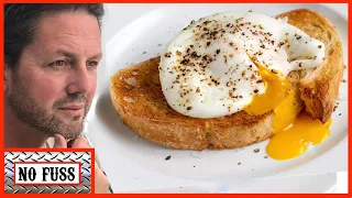 How to Poach an egg with microwave in 60 seconds  | No fuss