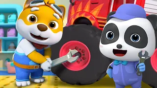 Police Car's Little Helper | Fire Truck, Police Car | + More Kids Songs | BabyBus - Cars World