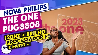 Unboxing e primeiras impressões da TV PHILIPS THE ONE 2023 (PUG8808) PREÇO BAIXO E MUITA TECNOLOGIA!