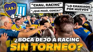 REACCIÓN CON LOS HINCHAS / BOCA 4-2 RACING
