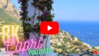 Capri Views: Piazzetta Capri view 8k 4k - TURN ON SUBTITLES