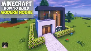 ⚒️ Minecraft | How To Build Starter Modern House Beginner House Tutorial 🏡