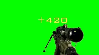 Call Of Duty - Sniper Shot 420 - Green Screen - Chromakey - Mask - Meme Source