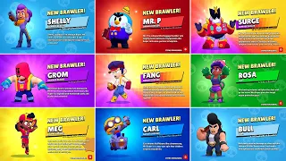 All 54 Brawler Unlock Animations with New Classes