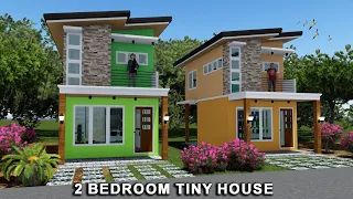 Tiny Home: 2bedroom | 2 storey (48 square meters) (520 square feet) | Simple House| CASA