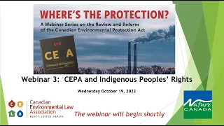 Webinar #3 - CEPA and Indigenous Peoples' Rights