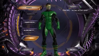 DC Universe Online green lantern character creation
