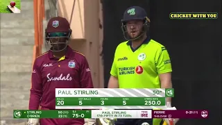 PAUL STIRLING MASTER INING 95 (47) west indies vs ireland 1st t20 | 15 jan  2020 by cricket with you