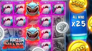 I MADE A HUGE RUN ON RAZOR SHARK!  *$200 to $4000!*