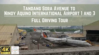 Tandang Sora Avenue - Ninoy Aquino International Airport (NAIA)1&3 | Philippines | Full Driving Tour