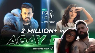 Americans Reaction on Agay Dekh|Anthem HBL#PSL 2022|#AtifAslam,#AimaBaig&#AbdullahSiddiqui|#Levelhai