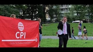 Optimistic, Constructive Socialism - Caleb Maupin in Central Park
