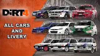 DIRT 4: All cars and livery [100% Carrer]