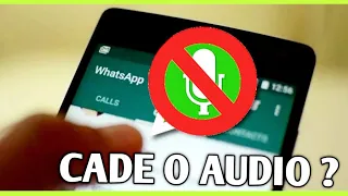 Não consigo ouvir áudio no whatsapp/Como resolver