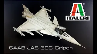 SAAB JAS 39 Gripen FULL BUILD VIDEO Italeri 1/72 Scale Model Aircraft