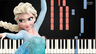Let it Go - Frozen | MEDIUM Piano Tutorial by JohnnyMusic