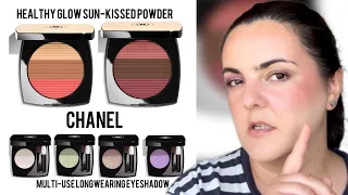 Chanel Les Beiges Healthy Glow Sun-Kissed Powder & Ombre Essentielle Eyeshadow swatches & review