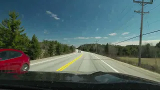 Driving from Ottawa to Kitigan Zibi (and back) -- Timelapse