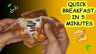 I have never eaten toast so delicious! quick breakfast in 5 minutes! easy recipe!