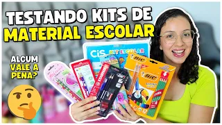 Testando Kits de Material Escolar! Será que Valem a Pena?