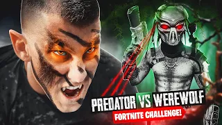 PREDATOR BOSS Vs Werewolf FORTNITE Fight Challenge!