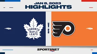NHL Highlights | Maple Leafs vs. Flyers - January 8, 2023