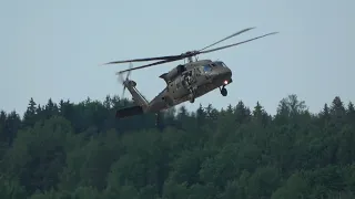 Swedish Armed Forces Hkp16 Black Hawk Landing at Turku Airport