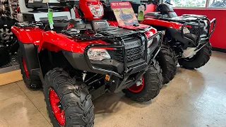 2022 Honda foreman TRX520 vs Honda rancher TRX420 appearances