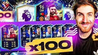 What do you get from 100 Guaranteed Premier League TOTS Upgrade Packs?