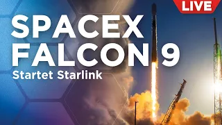 Live: SpaceX Falcon 9 Raketenstart mit Starlink Internetsatelliten (Gruppe 4-36) | auf Deutsch