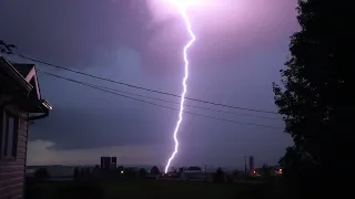 CRAZY lightning storm! Close strikes & awesome thunder