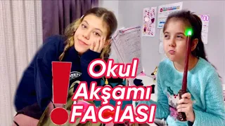 OKULA DÖNÜŞ AKŞAM VLOG || Tuana ve Eflinin Okula Hazırlık