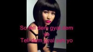 Nicki Minaj ft Beenie Man- Gunshot Lyrics.wmv