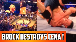 Brock Lesnar Returns At Summer Slam 2021 Live - The Beast Destroys John Cena Reaction
