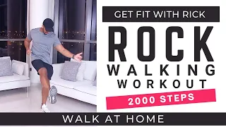 2000 Steps Rock Walking Workout | 15 minutes | Steps at home