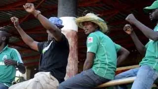 Gor Mahia fans at Thika Municipal Stadium