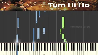 Tum Hi Ho - Aashiqui 2  | Keyboard/Piano Tutorial | Synthesia | Tamil Piano lessons