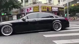 Mercedes S63 AMG Stance Works Black Devil