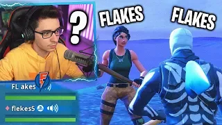 FUI JOGAR FORTNITE E ENCONTREI OUTRO FLAKES POWER! IMPOSTOR!