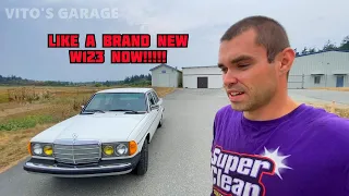 Watch Me Make This White Mercedes W123 Amazing & Reliable Again in 1HR of Repairs and Maintenance!!!