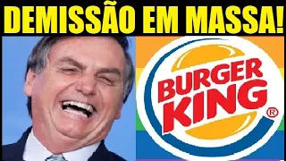 BURGER KING NÃO GOSTOU! Funcionários  pedem demissão em massa por “condições precárias” !