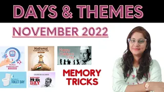 Important Days & Themes | November 2022 | Learn with Memory Tricks