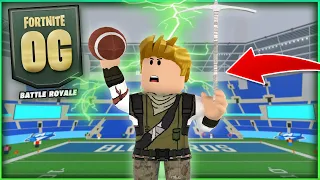 I WENT UNDERCOVER AS A OG FORTNITE SKIN ON ULTIMATE FOOTBALL ROBLOX!