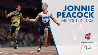 Jonnie Peacock's T44 100m gold medal at the London 2012 Paralympics