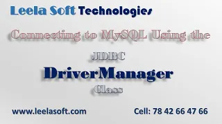 Java Database Connectivity with MySQL || JDBC || JDBC by Madhu Sir || Leela Soft Technologies