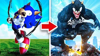 From Sonic To SONIC VENOM In GTA 5!